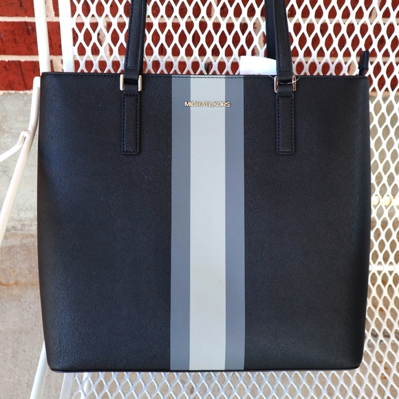 MK LEATHER CENTER STRIPE MORGAN TOLE - Picture 2 of 6